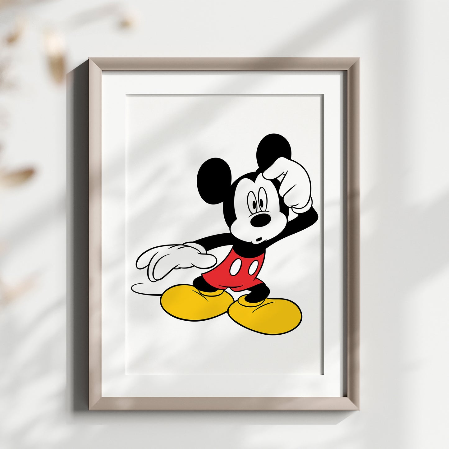 Personalized Mickey Mouse Name Sign Print, Custom Disney Nursery Art, Mickey Print Set, Kids Room Wall Decor, Cartoon Character Watercolor Poster