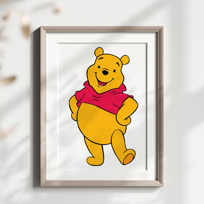 Winnie the Pooh Print, Piglet Print, Tigger Print, Disney Friends Set, Watercolor Nursery Art, Kids Room Wall Decor