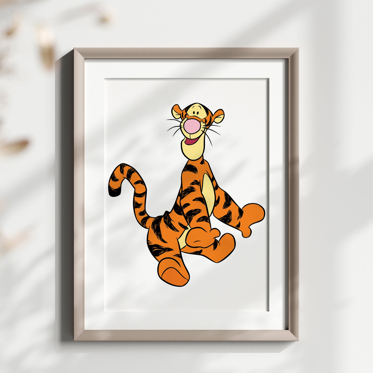 Personalized Winnie the Pooh Name Sign, Custom Nursery Art, Pooh Bear Print, Watercolor Kids Room Decor, Disney Character Poster