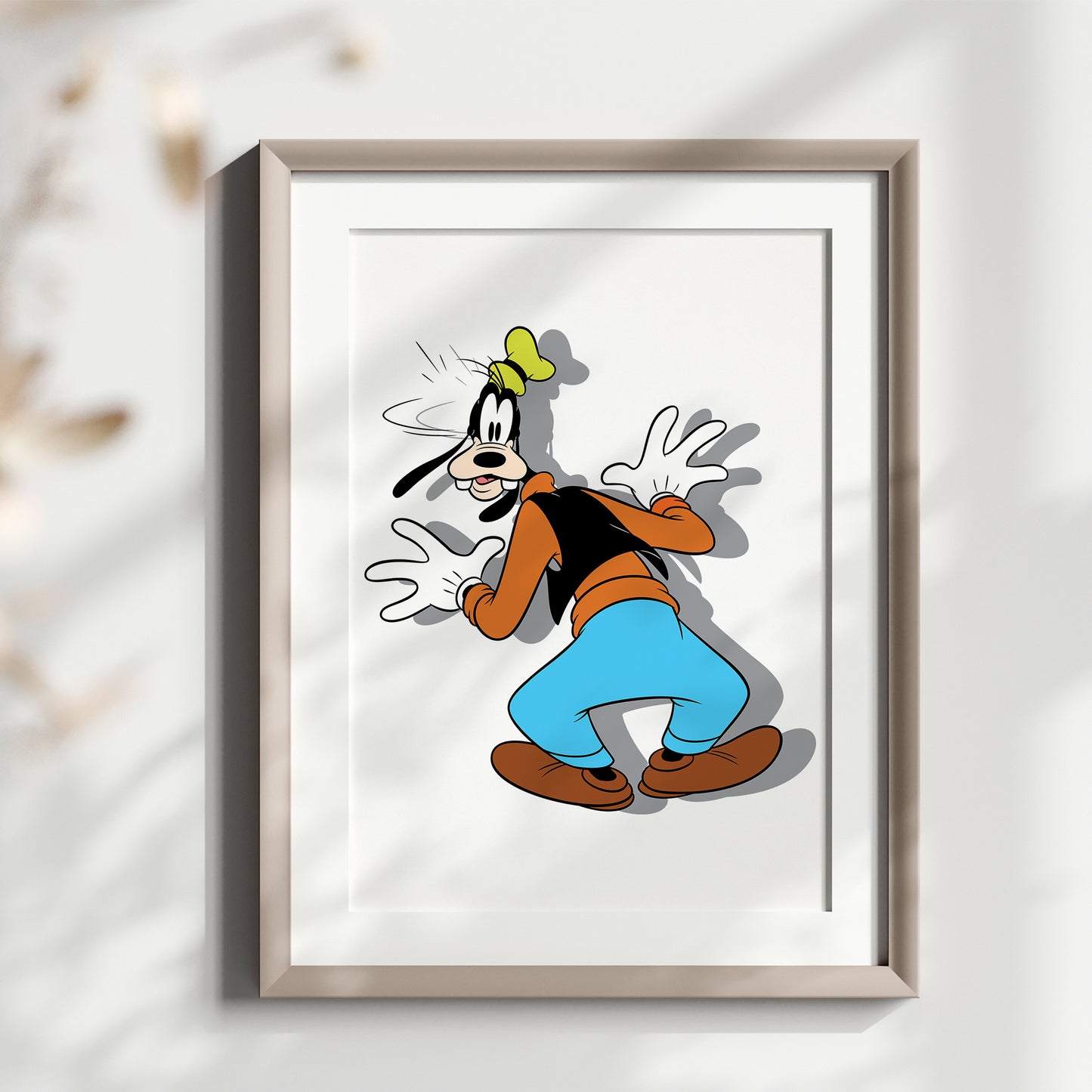 Goofy Print Set, Watercolor Cartoon Art, Disney Wall Decor, Nursery Posters, Kids Room Art, Classic Disney Character