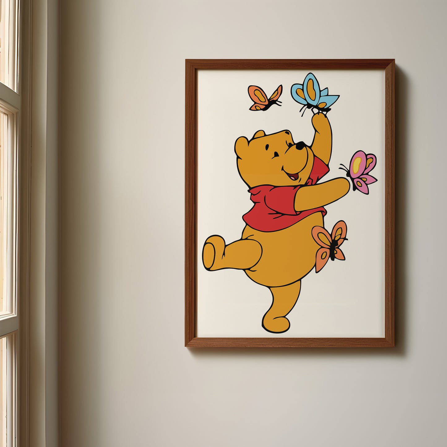Winnie the Pooh Name Sign, Personalized Pooh and Friends Print, Custom Kids Wall Decor, Classic Nursery Art, Winnie the Pooh Print Set, Pooh Room Decor