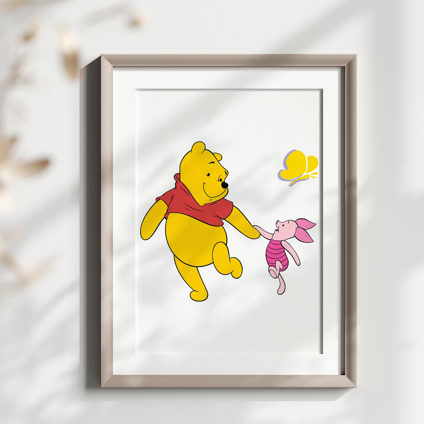 Winnie the Pooh Print, Piglet Print, Tigger Print, Disney Friends Set, Watercolor Nursery Art, Kids Room Wall Decor