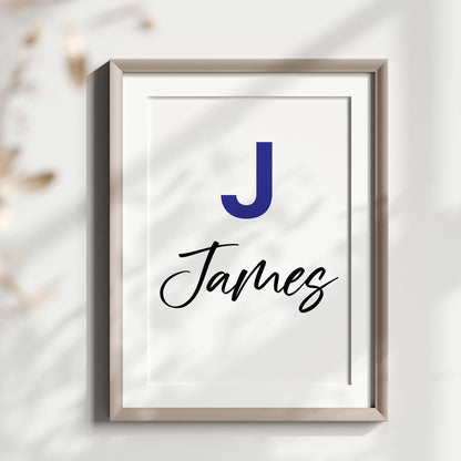 Personalized Mickey Mouse Name Sign Print, Custom Disney Nursery Art, Mickey Print Set, Kids Room Wall Decor, Cartoon Character Watercolor Poster