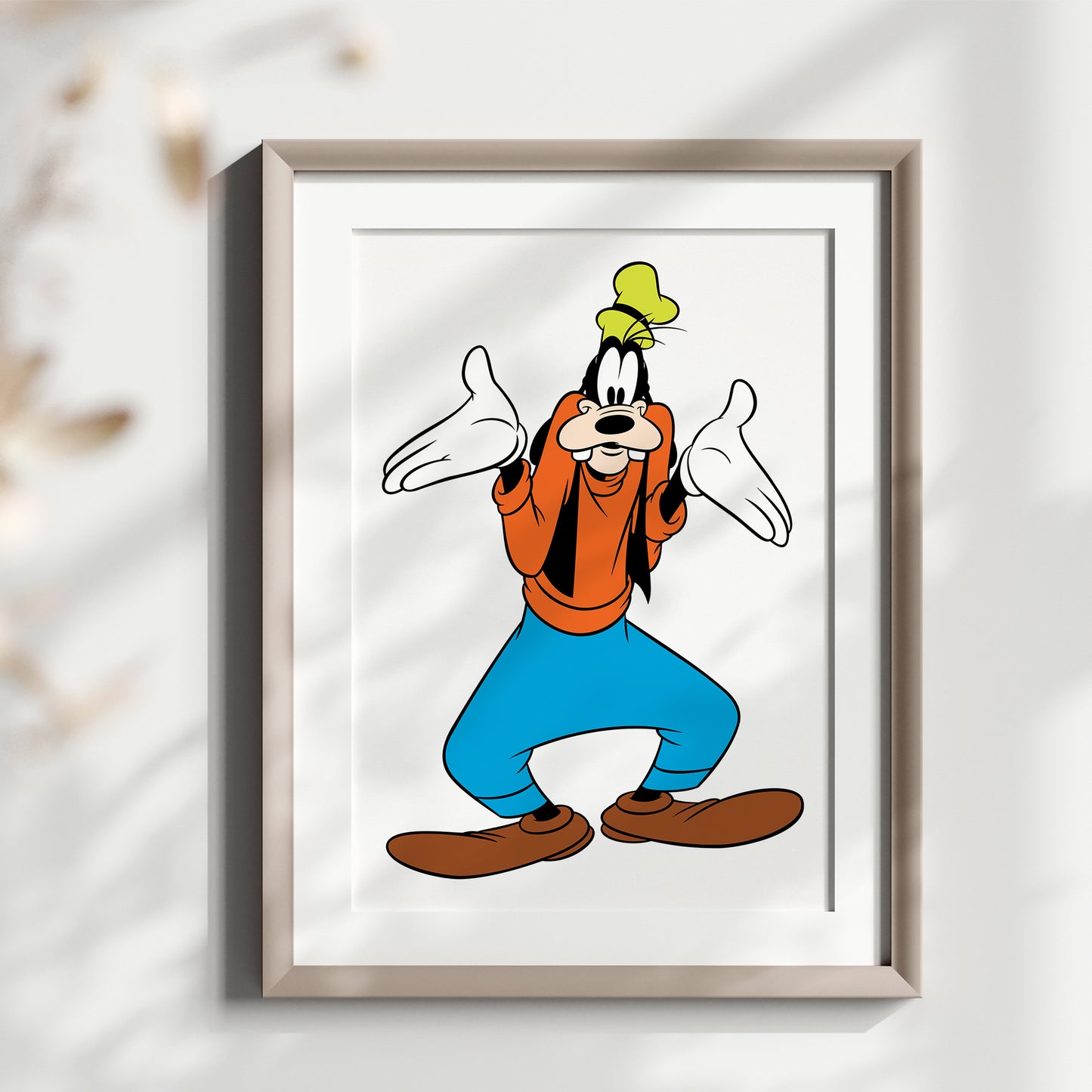 Goofy Print Set, Watercolor Cartoon Art, Disney Wall Decor, Nursery Posters, Kids Room Art, Classic Disney Character