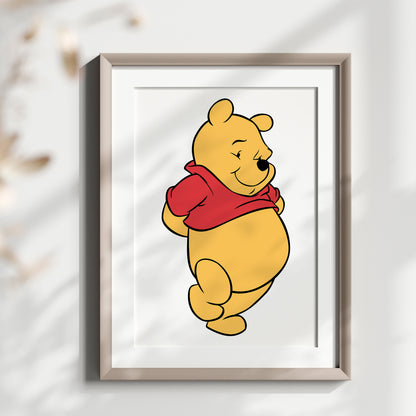 Winnie the Pooh Print, Piglet Print, Tigger Print, Disney Friends Set, Watercolor Nursery Art, Kids Room Wall Decor