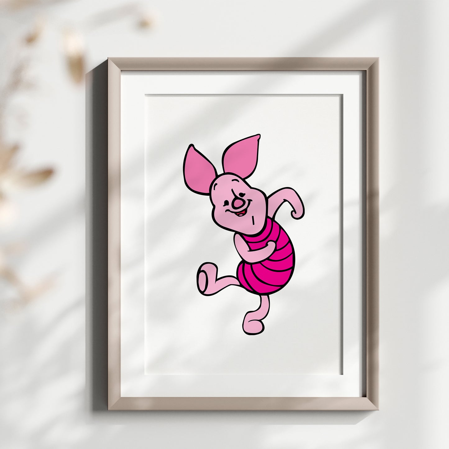 Personalized Winnie the Pooh Name Sign, Custom Nursery Art, Pooh Bear Print, Watercolor Kids Room Decor, Disney Character Poster