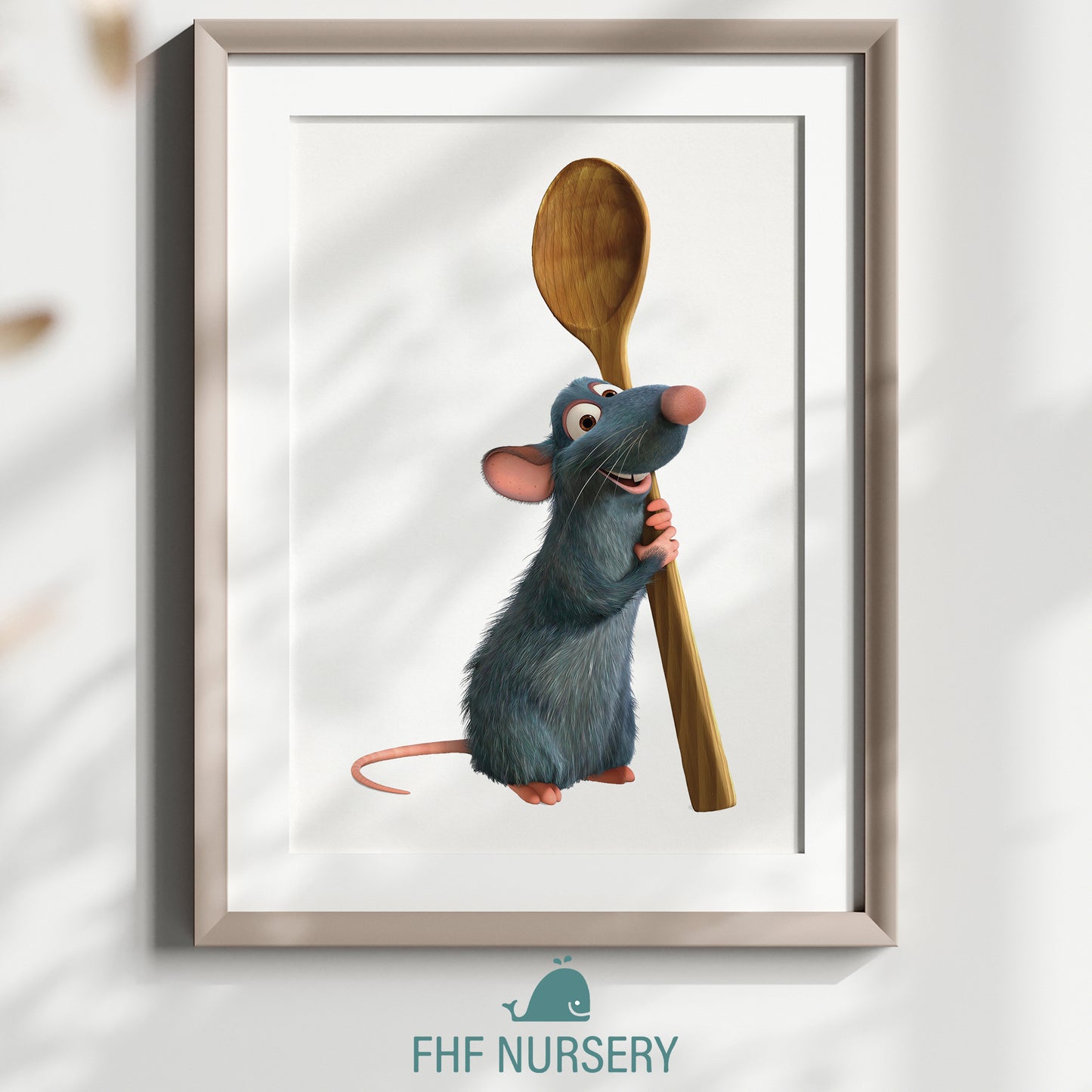 Ratatouille Print, Chef Mouse Poster, Watercolor Disney Art