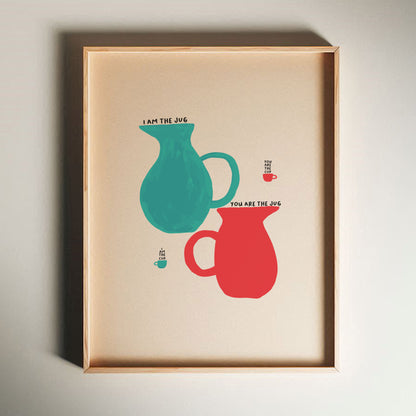 David Shrigley - Hairless And Happy, Quirky Wall Art, Pop Art Decor, Funny Poster, Contemporary Home Gallery, Humorous Decor, Art