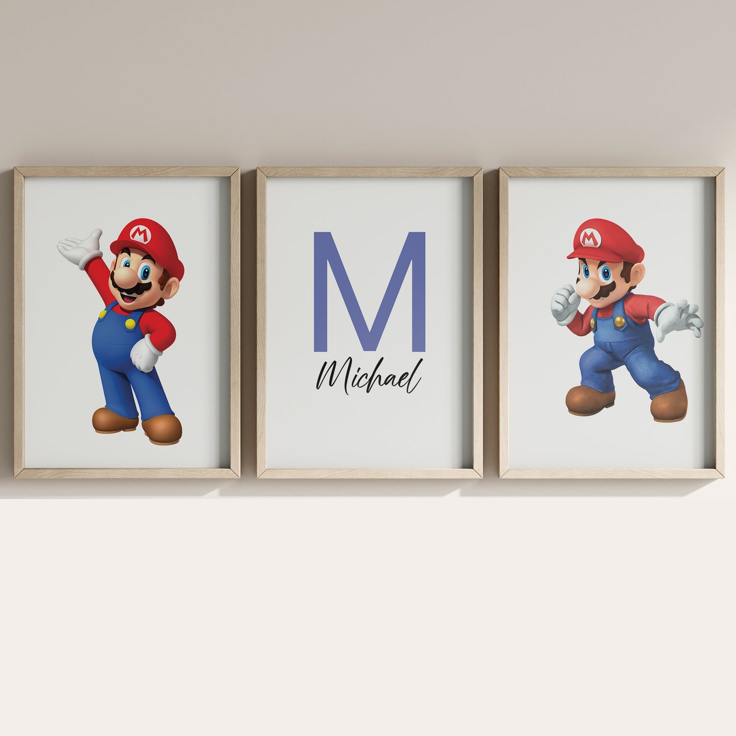 Super Mario Name Sign, Personalized Mario and Friends Print, Custom Kids Wall Decor, Nintendo Nursery Art, Super Mario Print Set, Mario Room Decor          ChatGPT’ye sor