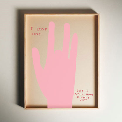 David Shrigley - I Lost One, Quirky Wall Art, Pop Art Decor, Funny Poster, Contemporary Home Gallery, Humorous Decor, Art