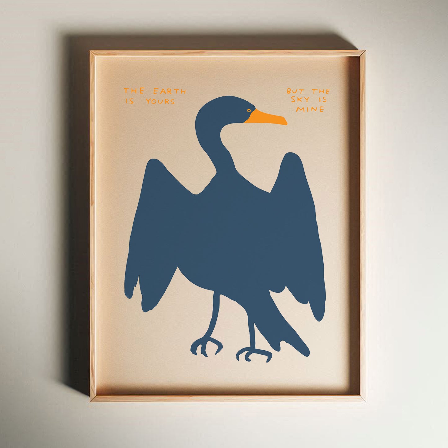 David Shrigley - The Earth Is Yours, Quirky Wall Art, Pop Art Decor, Funny Poster, Contemporary Home Gallery, Humorous Decor