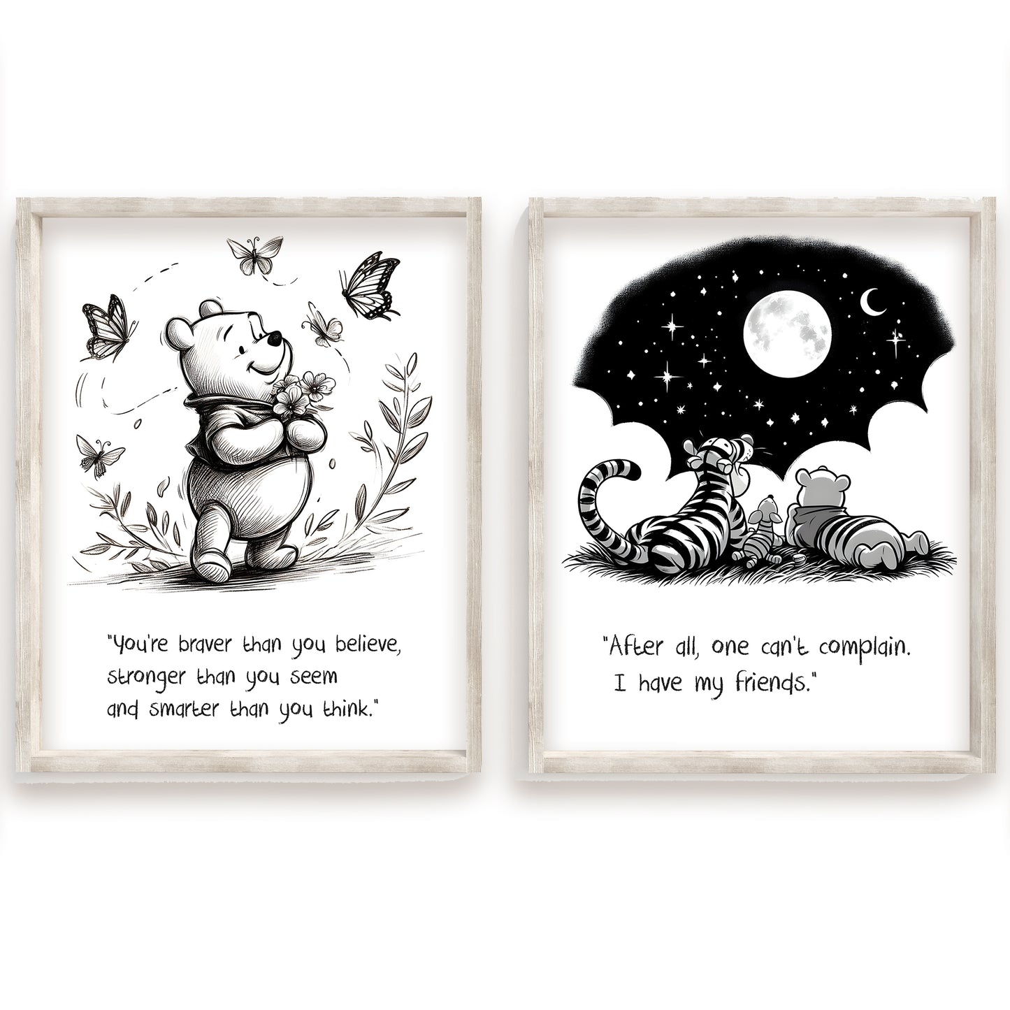 Winnie the Pooh Print, Honey Pot Quote Art, Watercolor Nursery Decor, Kids Room Wall Art, Disney Bear Poster