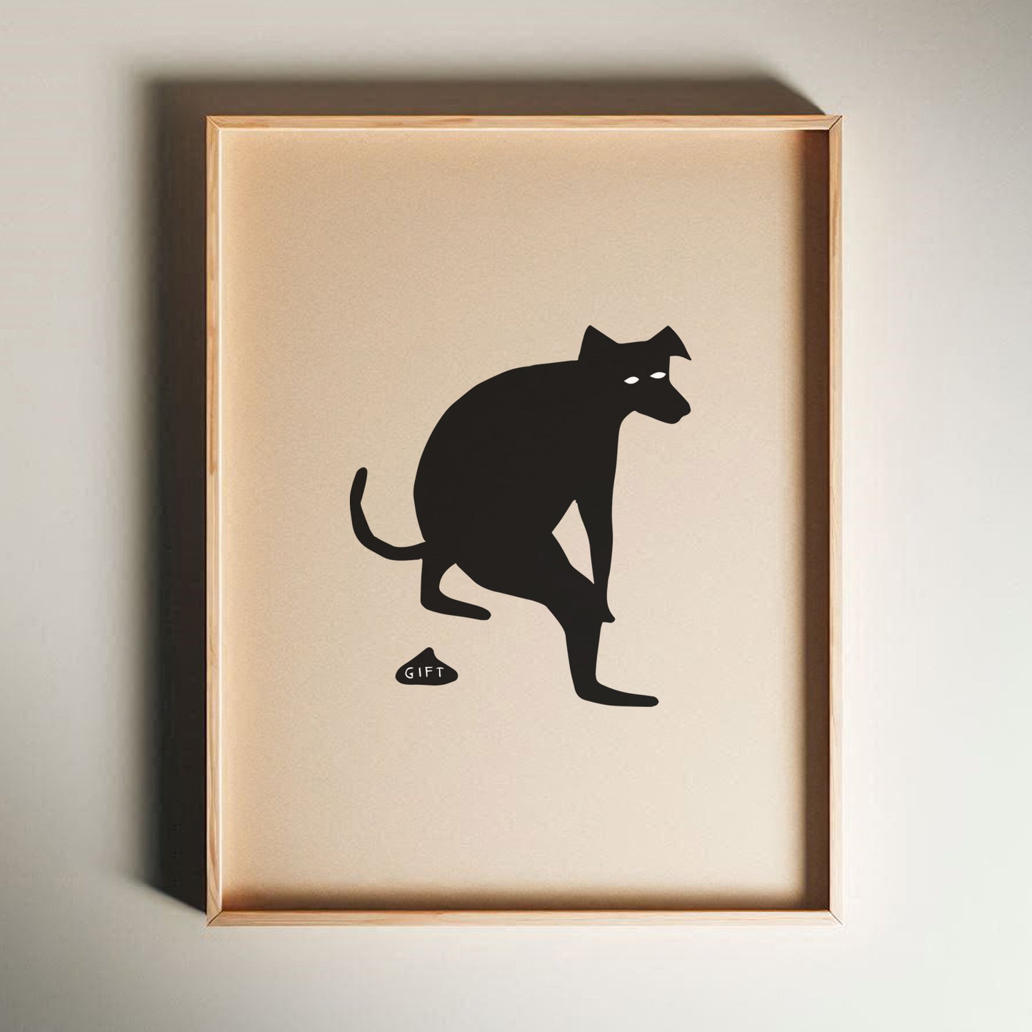 David Shrigley - Gift, Quirky Wall Art, Pop Art Decor, Funny Poster, Contemporary Home Gallery, Humorous Decor, Art, Shrigley Print