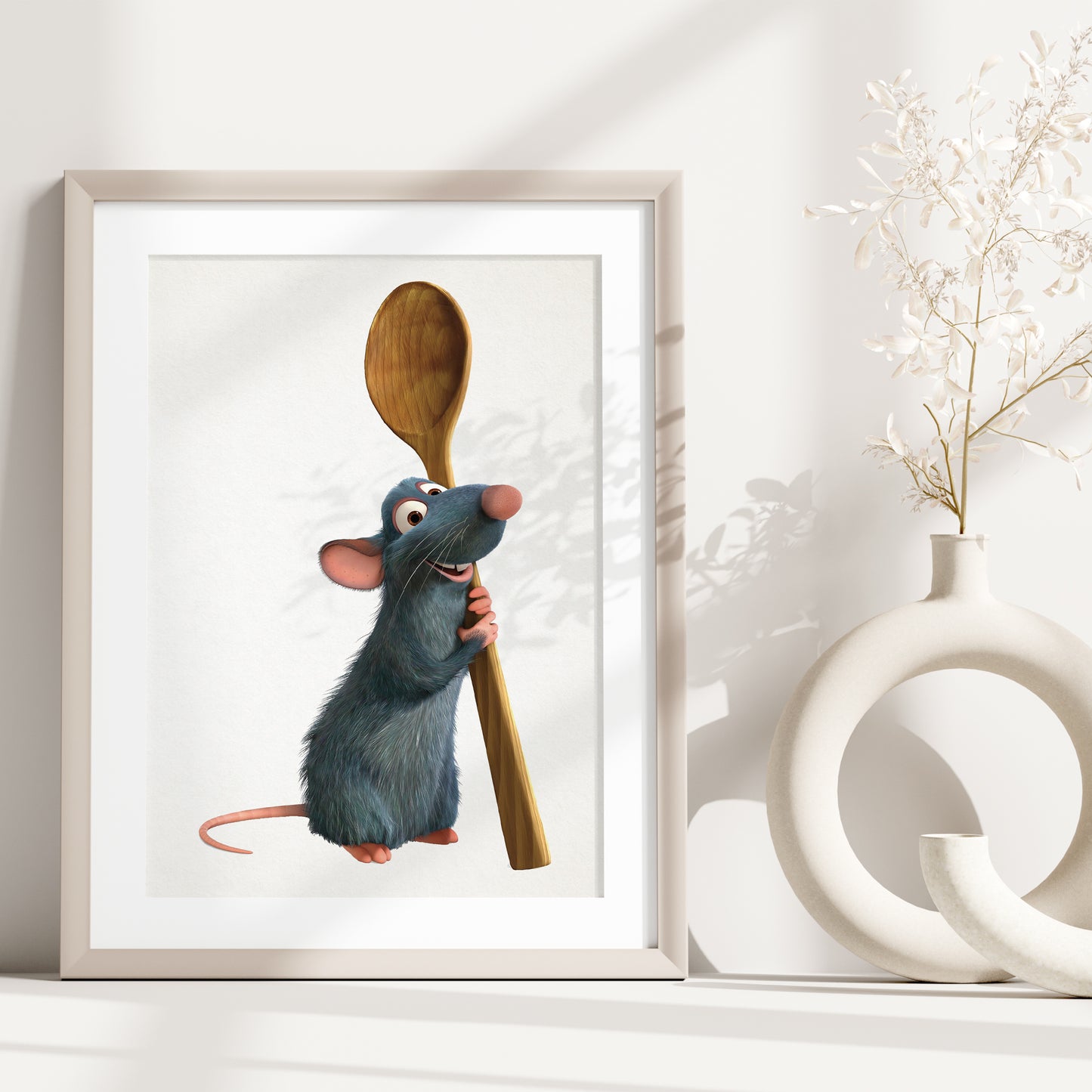 Ratatouille Print, Chef Mouse Poster, Watercolor Disney Art