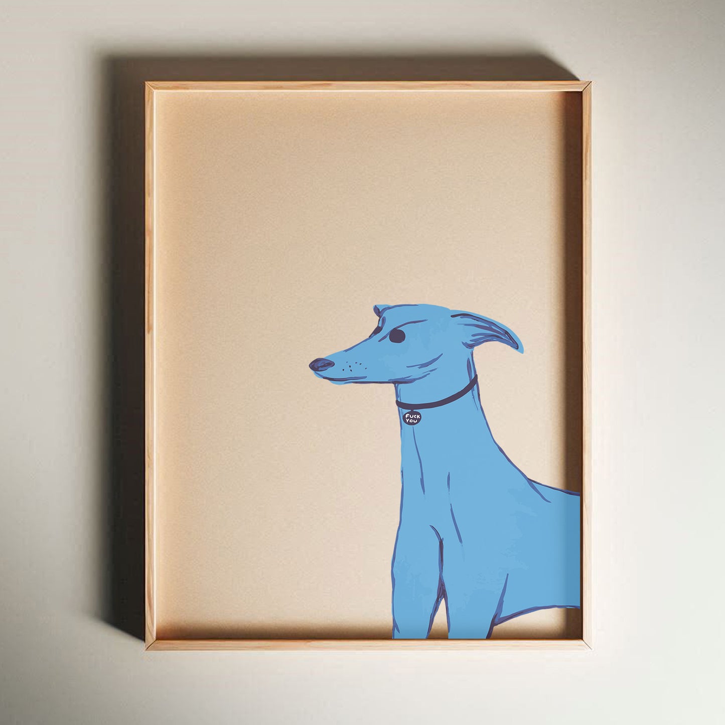 David Shrigley - Fuck You, Pop Art Decor, Funny Poster, Contemporary Home Gallery, Humorous Decor, Art