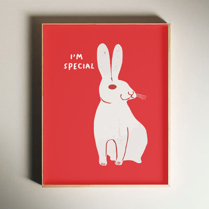 David Shrigley - I'm Special, Quirky Wall Art, Pop Art Decor, Funny Poster, Contemporary Home Gallery, Humorous Decor, Art