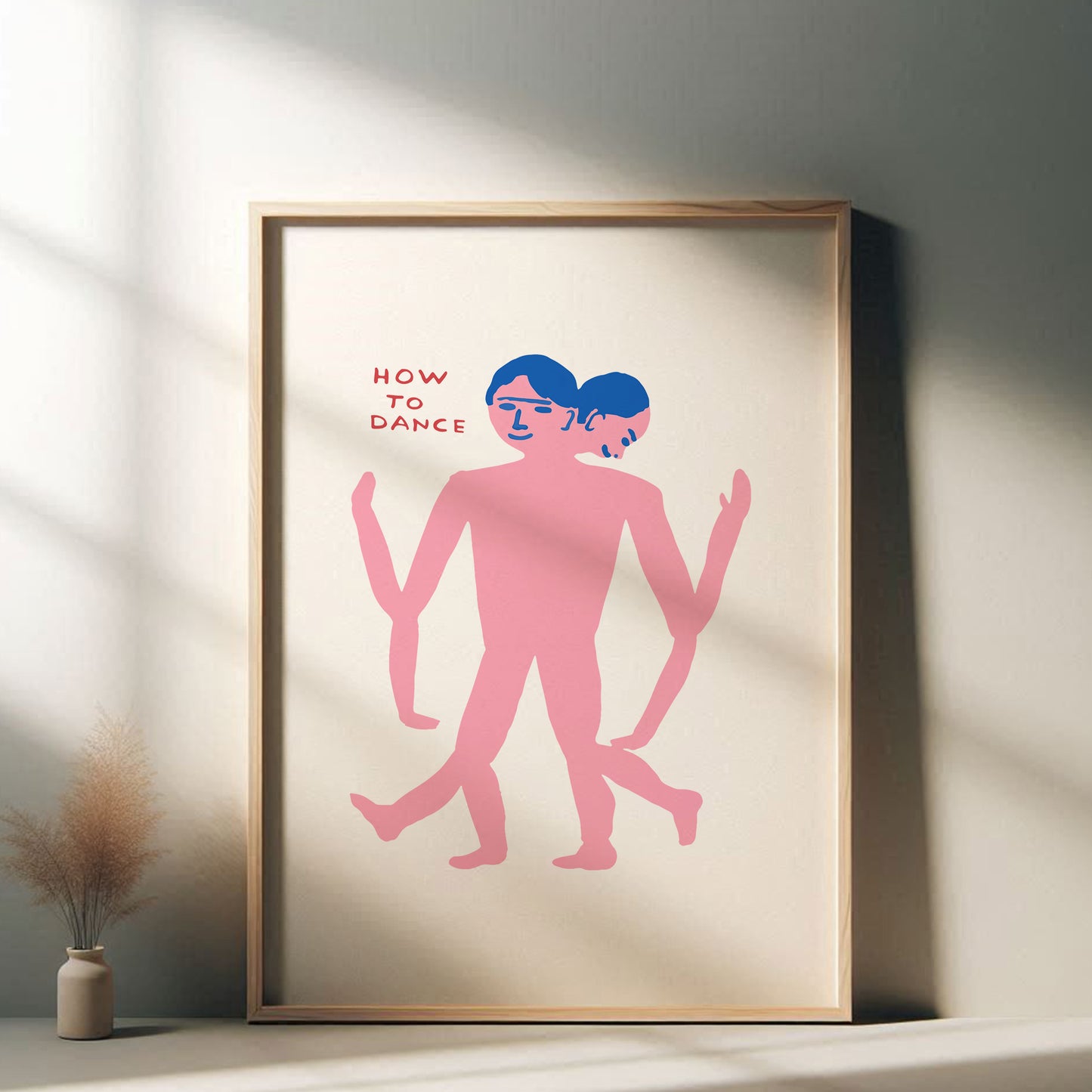 David Shrigley - How To Dance, Quirky Wall Art, Pop Art Decor, Funny Poster, Contemporary Home Gallery, Humorous Decor, Art