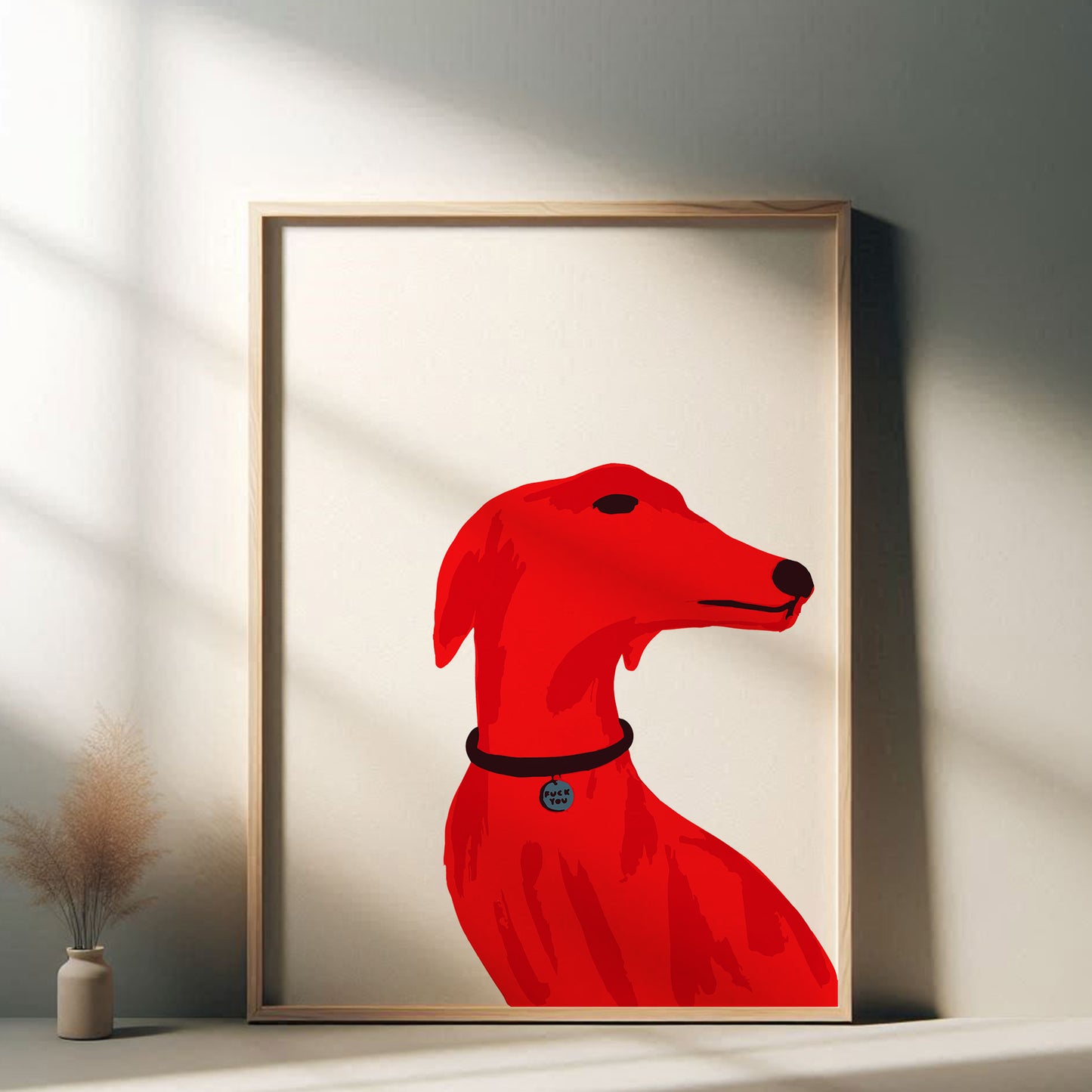 David Shrigley - Fuck You, Quirky Wall Art, Pop Art Decor, Funny Poster, Contemporary Home Gallery, Humorous Decor, Art, Shrigley Print