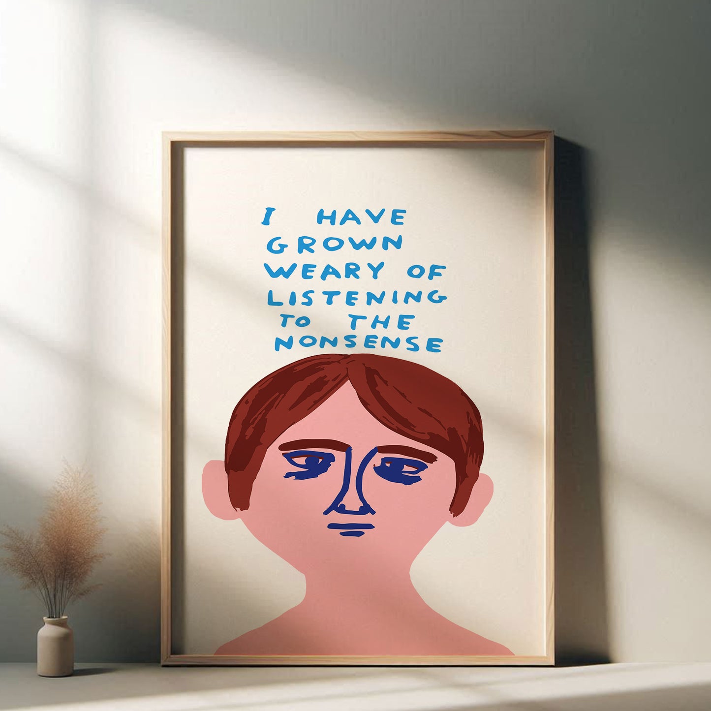 David Shrigley - I Have Grown, Quirky Wall Art, Pop Art Decor, Funny Poster, Contemporary Home Gallery, Humorous Decor, Art, Shrigley Print