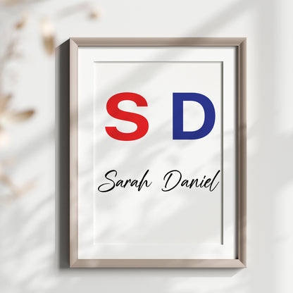 Personalized Duffy & Daisy Duck Name Sign, Custom Duck Print Set, Watercolor Disney Nursery Art, Baby Room Decor, Custom Name Sign Poster, Kids Wall Art
