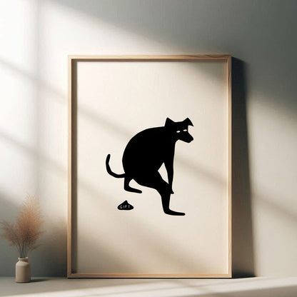 David Shrigley - Gift, Quirky Wall Art, Pop Art Decor, Funny Poster, Contemporary Home Gallery, Humorous Decor, Art, Shrigley Print