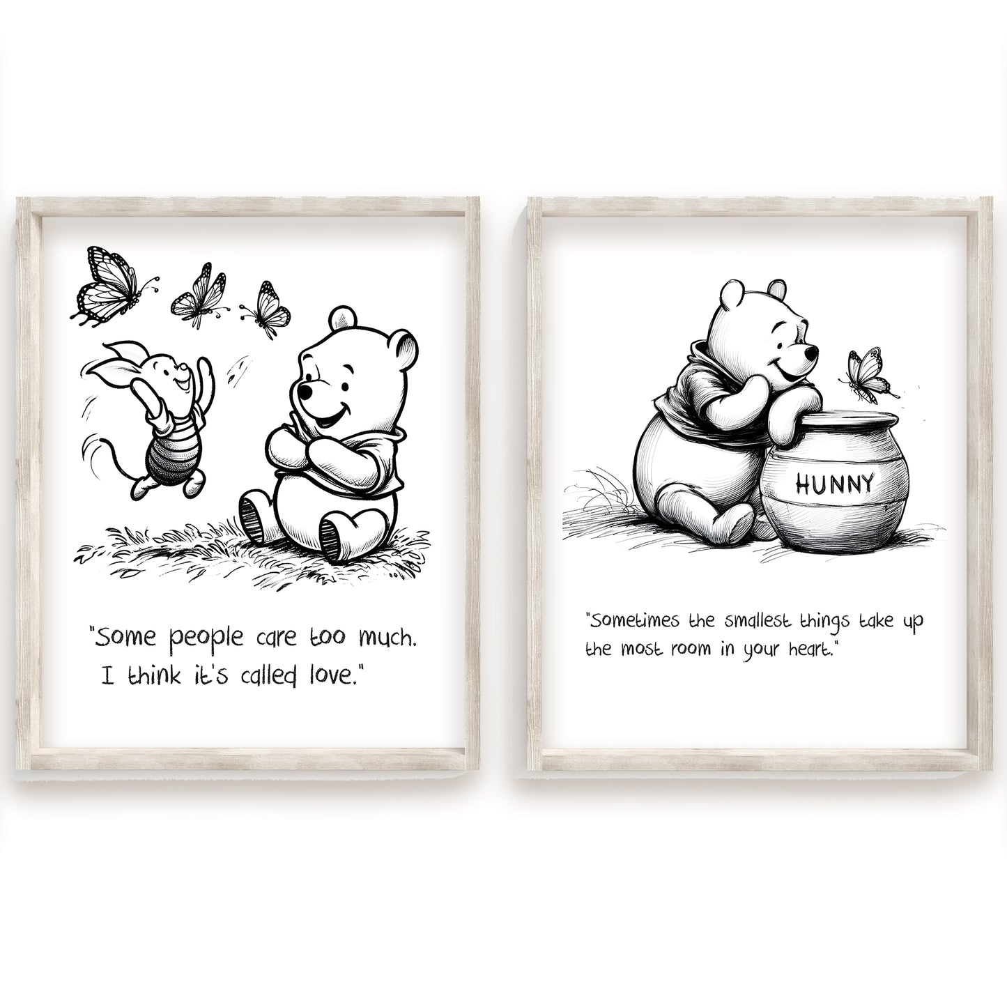 Winnie the Pooh Print, Honey Pot Quote Art, Watercolor Nursery Decor, Kids Room Wall Art, Disney Bear Poster