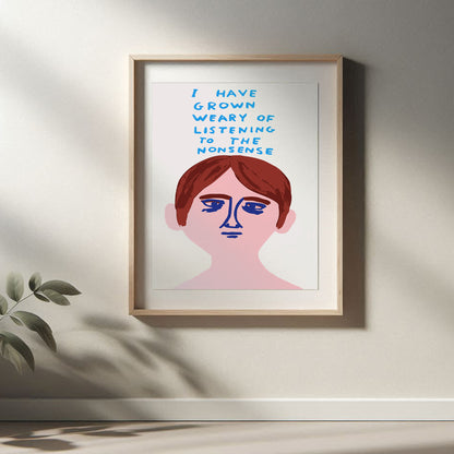 David Shrigley - I Have Grown, Quirky Wall Art, Pop Art Decor, Funny Poster, Contemporary Home Gallery, Humorous Decor, Art, Shrigley Print