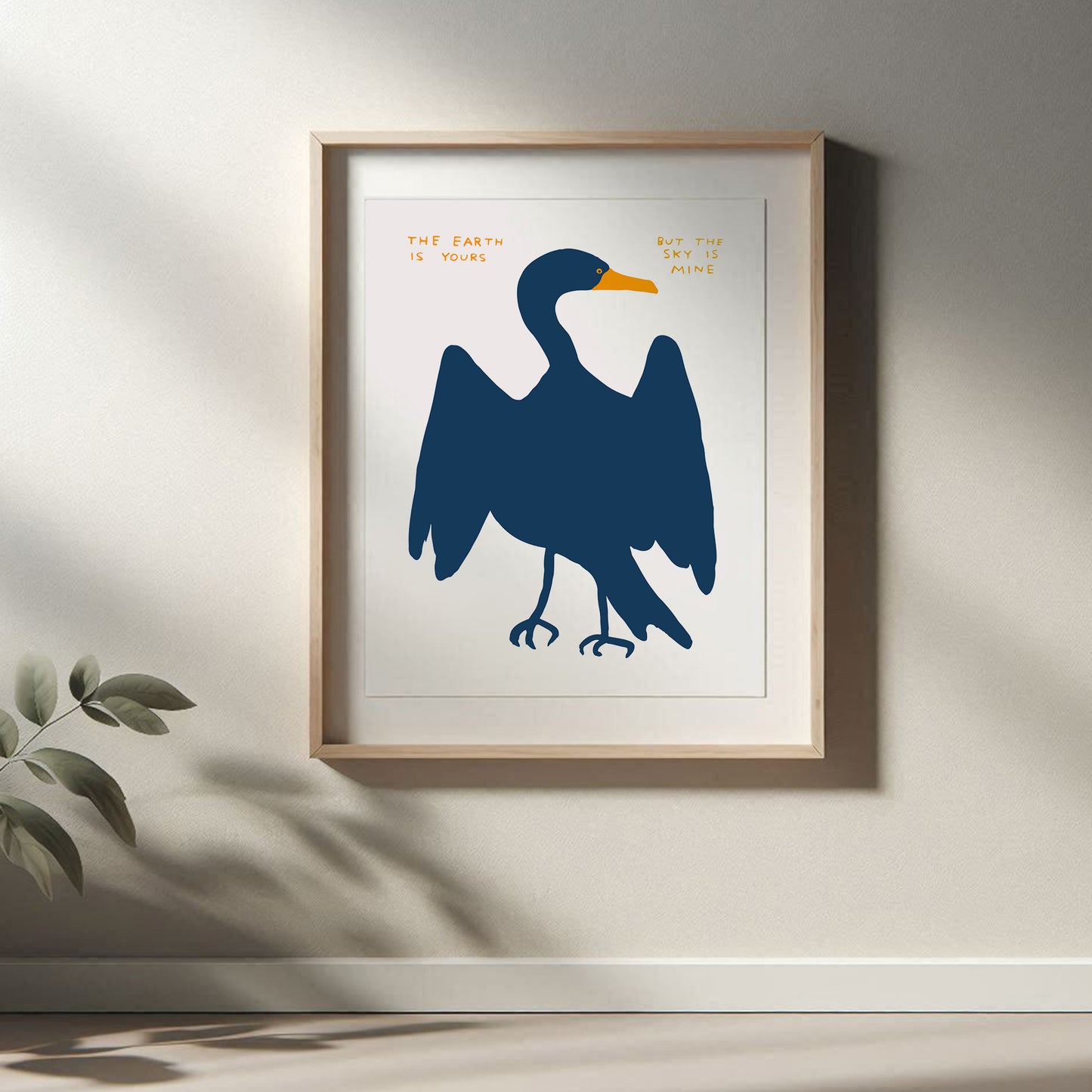 David Shrigley - The Earth Is Yours, Quirky Wall Art, Pop Art Decor, Funny Poster, Contemporary Home Gallery, Humorous Decor