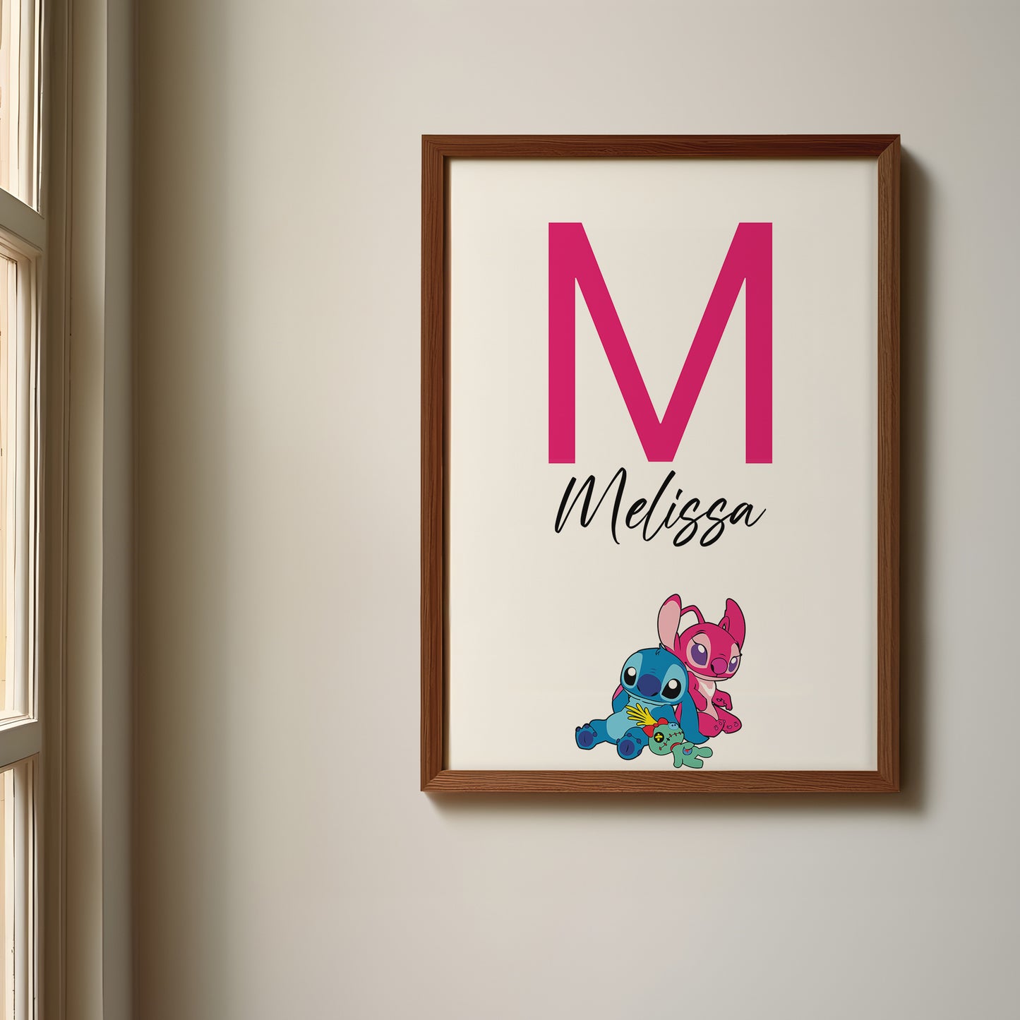 Lilo and Stitch Name Sign, Personalized Lilo & Stitch Print, Custom Kids Wall Decor, Disney Nursery Art, Stitch Print Set, Lilo Room Decor