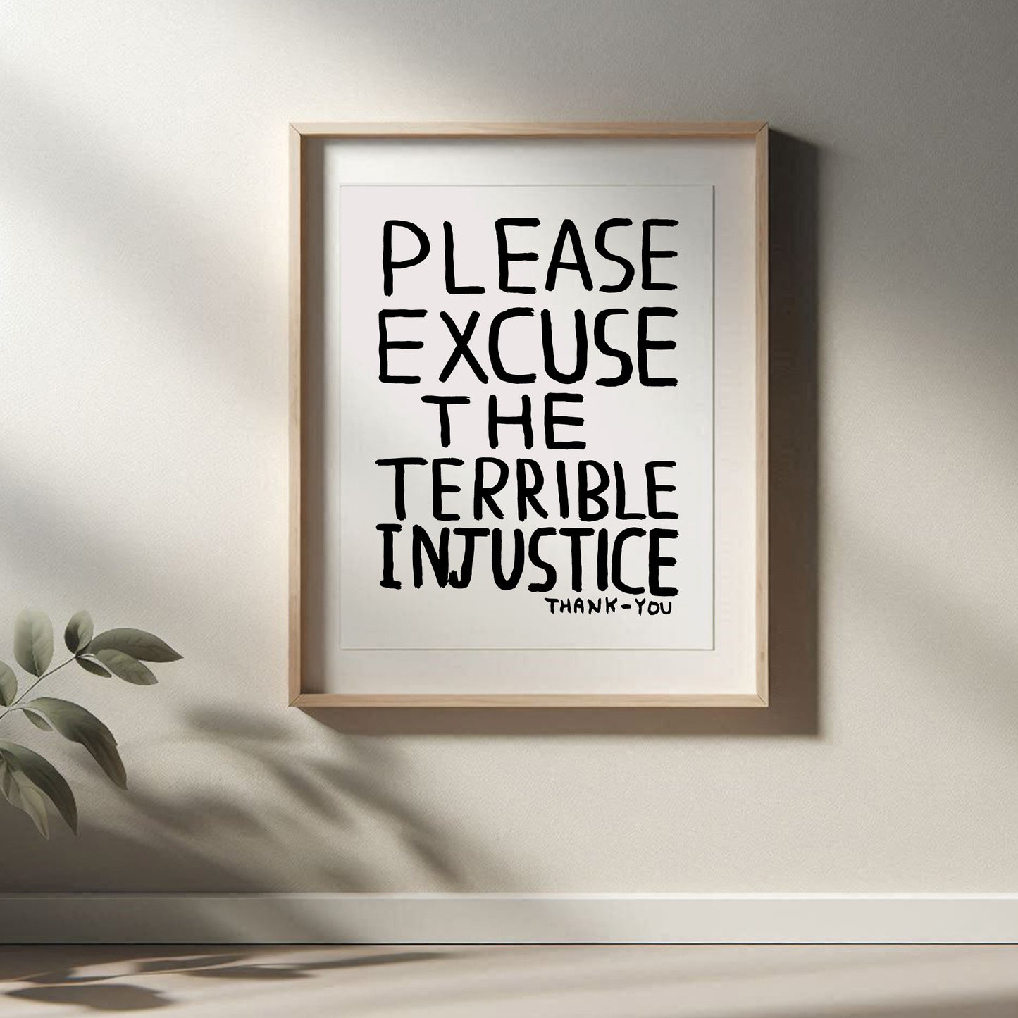 David Shrigley - Please, Quirky Wall Art, Pop Art Decor, Funny Poster, Contemporary Home Gallery, Humorous Decor, Art, Shrigley Print