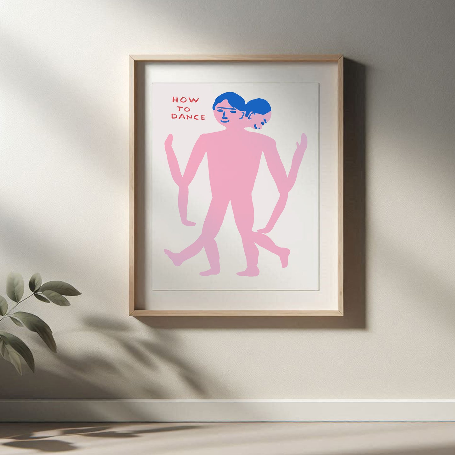 David Shrigley - How To Dance, Quirky Wall Art, Pop Art Decor, Funny Poster, Contemporary Home Gallery, Humorous Decor, Art