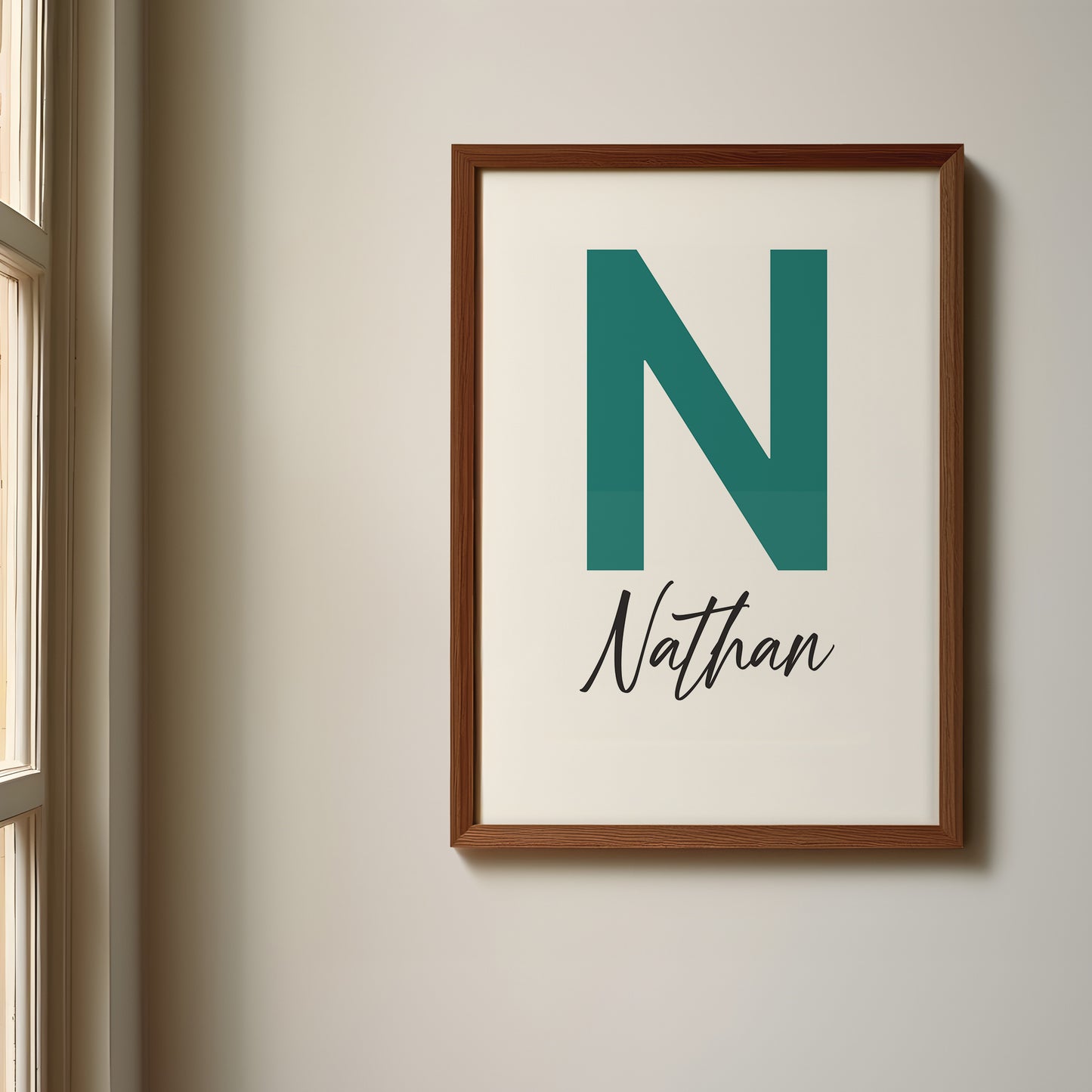 Baby Yoda Name Sign, Personalized Grogu Print, Custom Kids Wall Decor, Star Wars Nursery Art, Mandalorian Print Set, Baby Yoda Room Decor