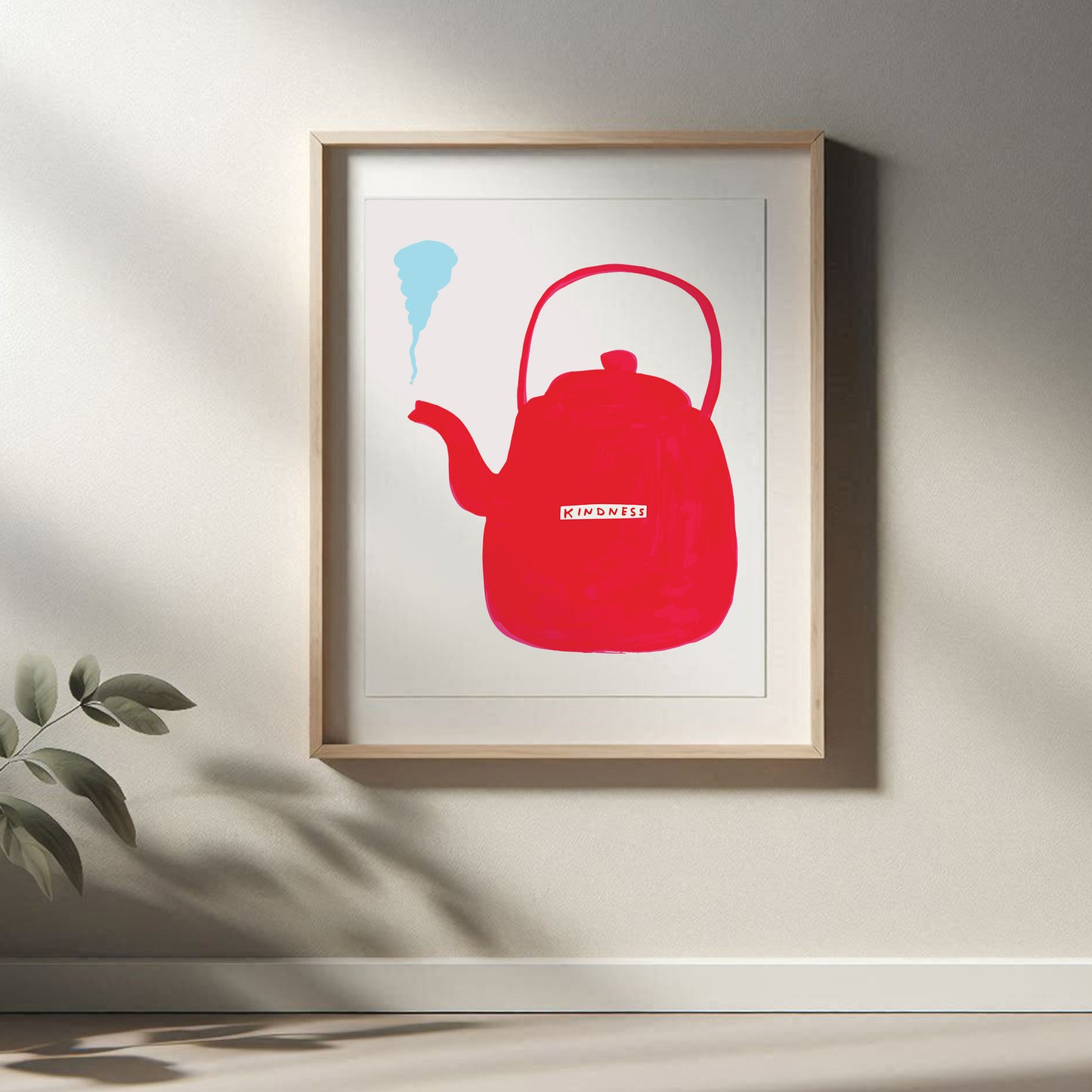 David Shrigley - Kindness, Quirky Wall Art, Pop Art Decor, Funny Poster, Contemporary Home Gallery, Humorous Decor, Art, Shrigley Print