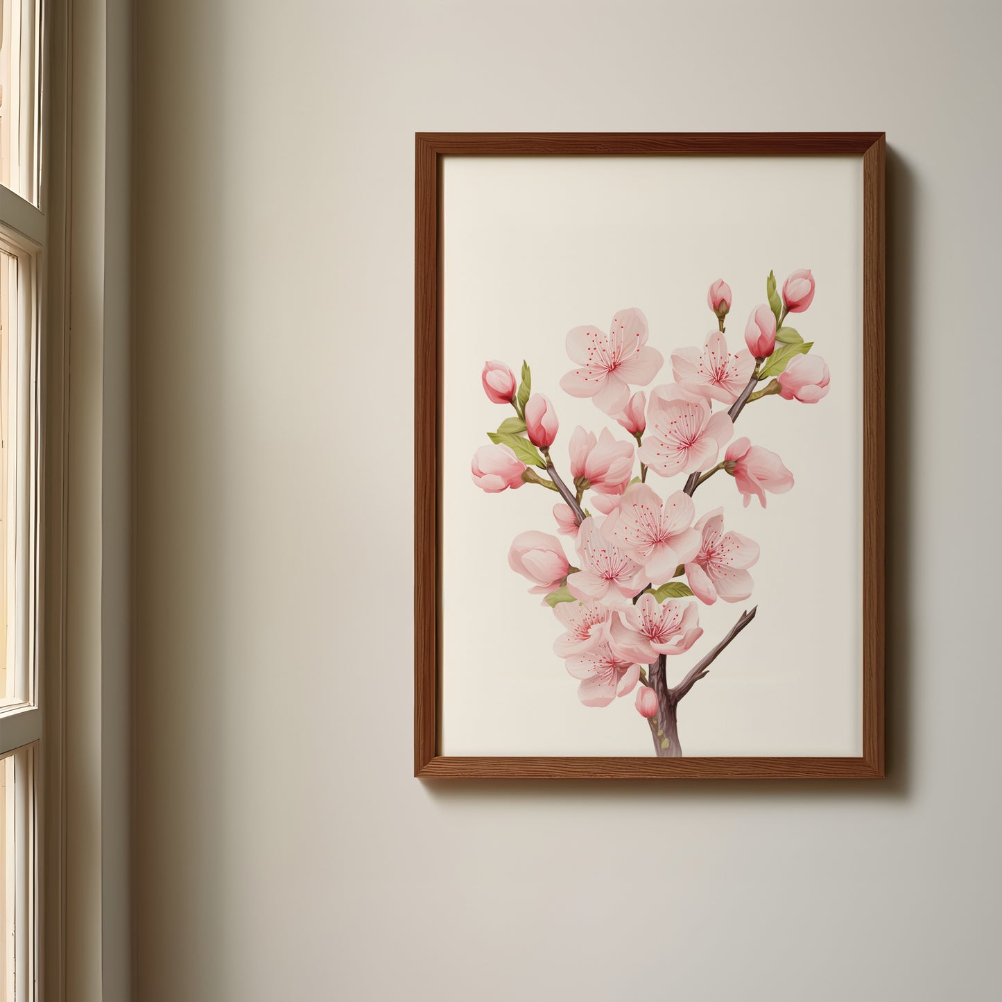 Pink Sakura Name Sign, Personalized Cherry Blossom Print, Custom Kids Wall Decor, Floral Nursery Art, Sakura Blossom Print Set, Pink Sakura Room Decor