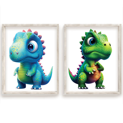 Baby Dinosaur, Cozy Nursery Art, Cuddly Dino Friends, Storytime Decor, Baby T-Rex With Book, Sleepy Stegosaurus, Baby Triceratops Print, Playful Velociraptor, Dino Wall Art, Baby Pterodactyl Poster, Dino Friends, Kids Room Decor