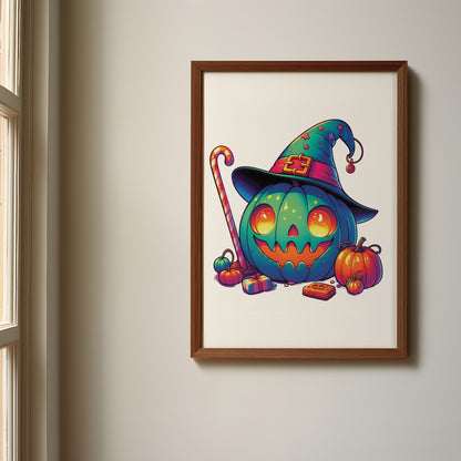Cute Halloween Pumpkin Name Sign, Personalized Pumpkin Print, Custom Kids Wall Decor, Whimsical Halloween Nursery Art, Pumpkin Patch Print Set, Cute Halloween Pumpkin Room Decor